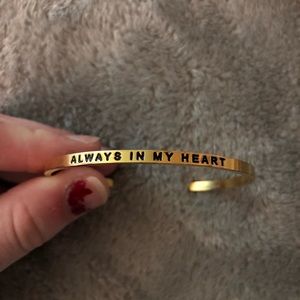 “Always In My Heart” gold Mantraband